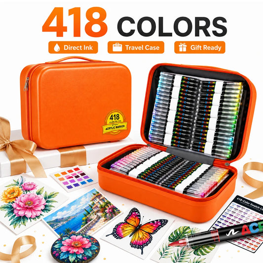Acrylic Paint Brush Pens for Rock, Wood, Canvas and Crafts