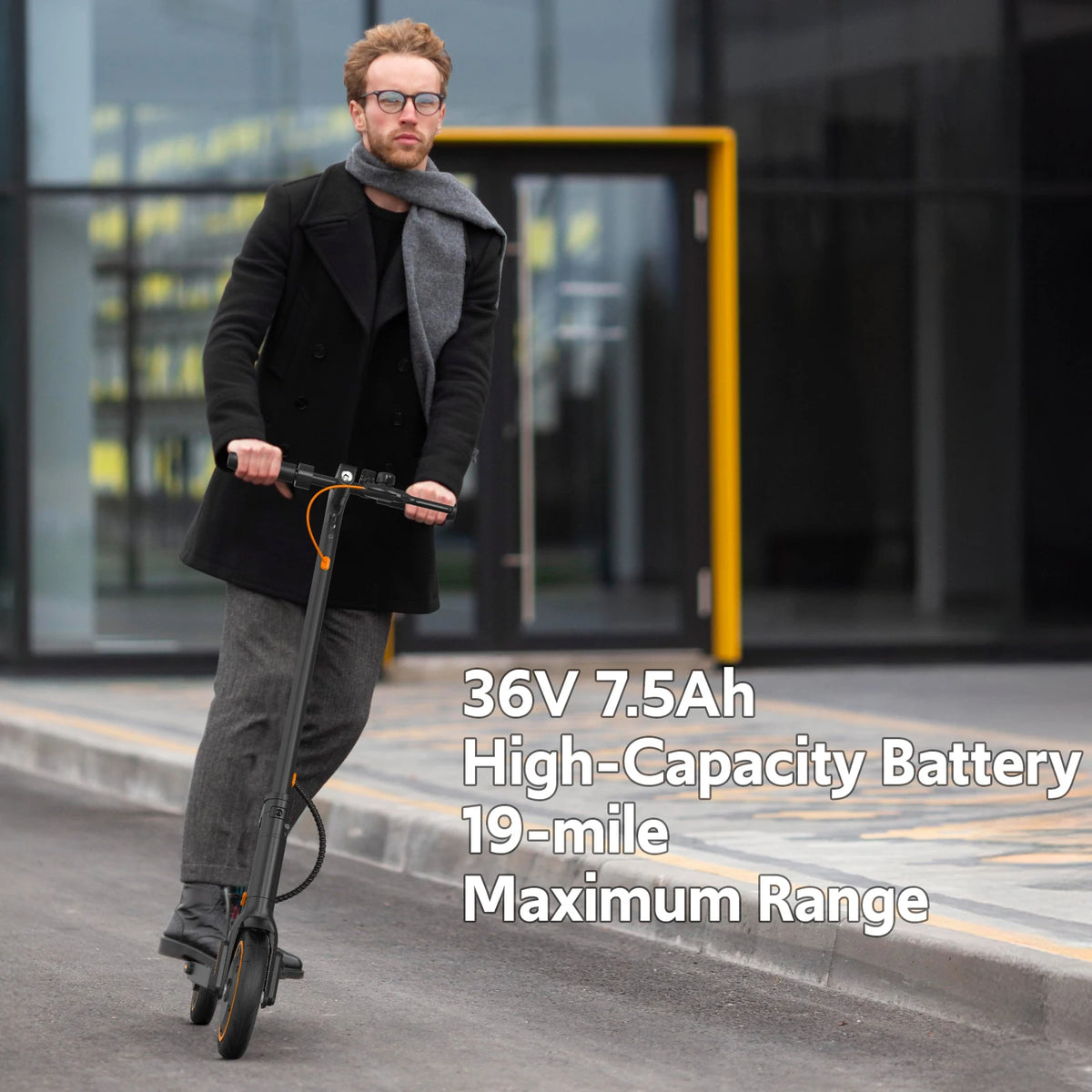 Osboo Folding Electric Scooter With 550W Motor And Dual Brakes