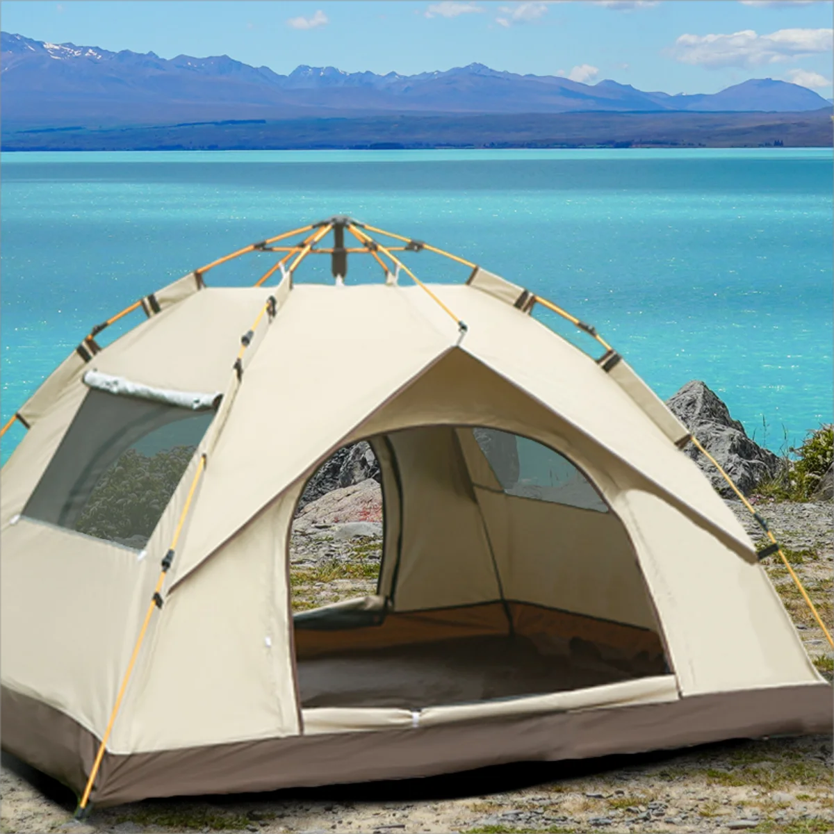 Pakicetus Automatic Camping Tent With Waterproof Outdoor Shelter