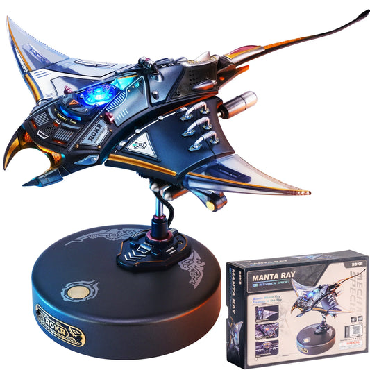 ROKR Mechanical Manta Ray 3D Metal Puzzle Dynamic Animal Model