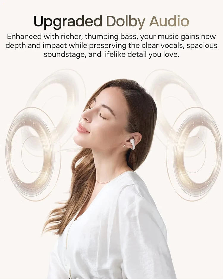 Shokz OpenDots 2 Open-Ear Bluetooth Earbuds With Wireless Charging