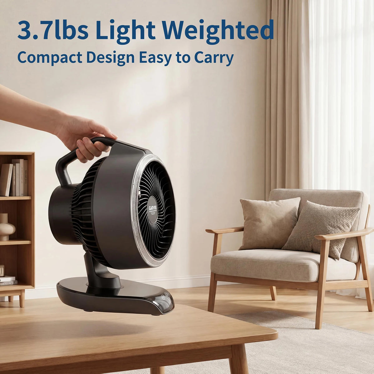 HiMISS Portable Camping Fan With 20000mAh Battery LED Light