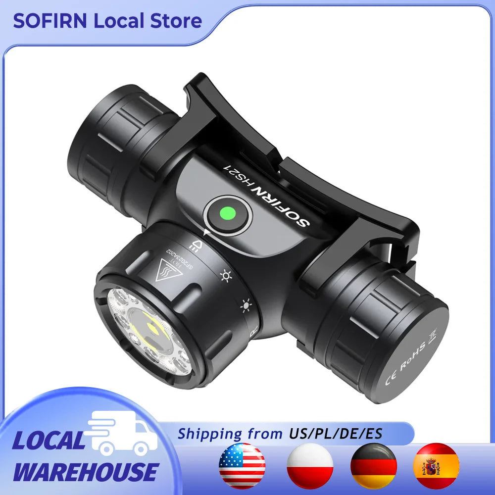 Sofirn HS21 Rechargeable LED Headlamp With Infrared Switch