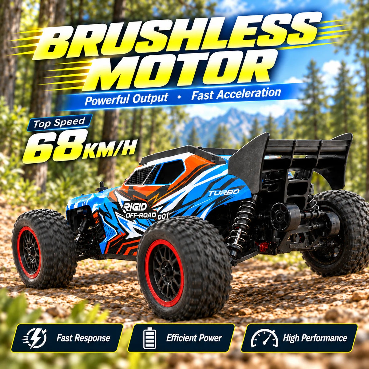 ZNLYRION Brushless RC Truck With Full Metal Gear Differential