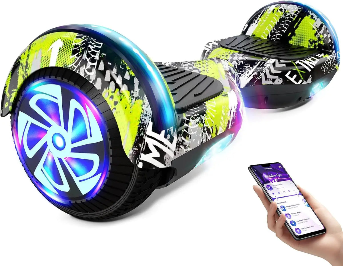 Dual Motor Electric Scooter With Bluetooth And Colorful LED Lights