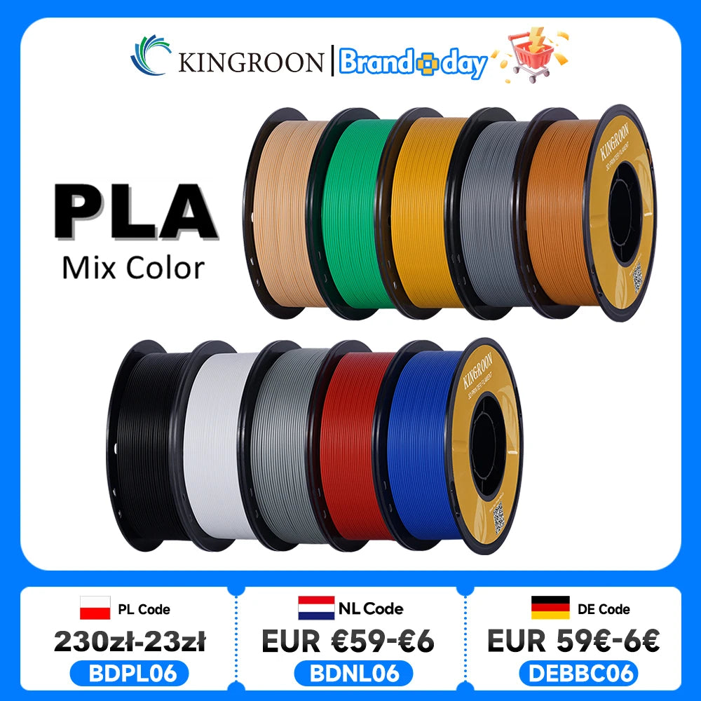 KINGROON Standard PLA Filament For Reliable 3D Printing