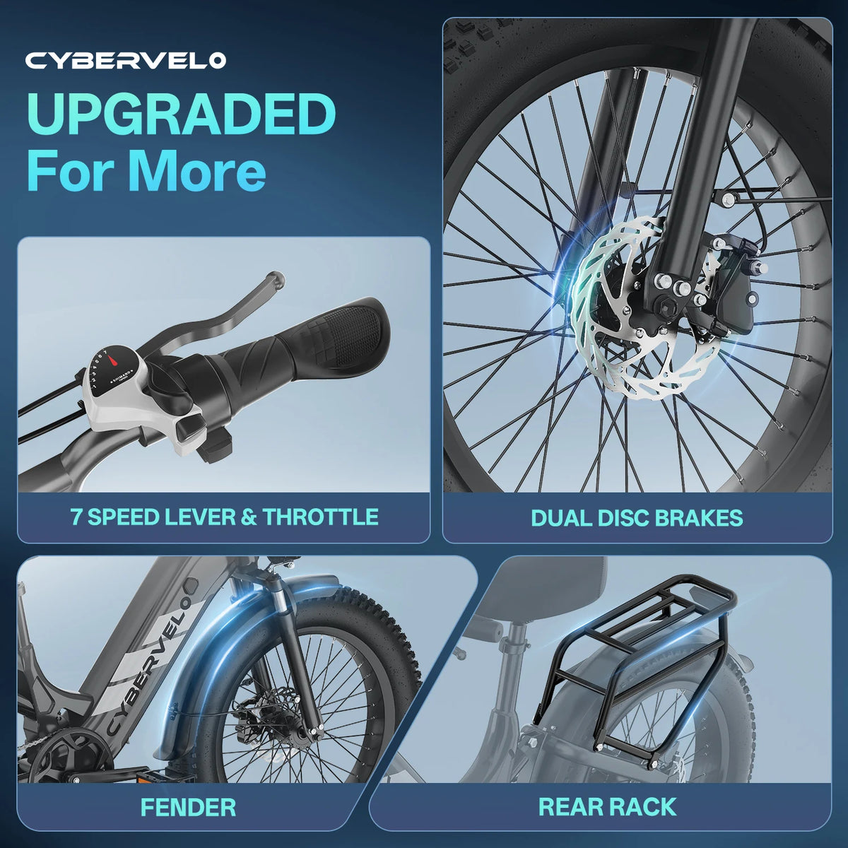 Cybervelo Electric Bike Step Through Commuter With Long Range Battery