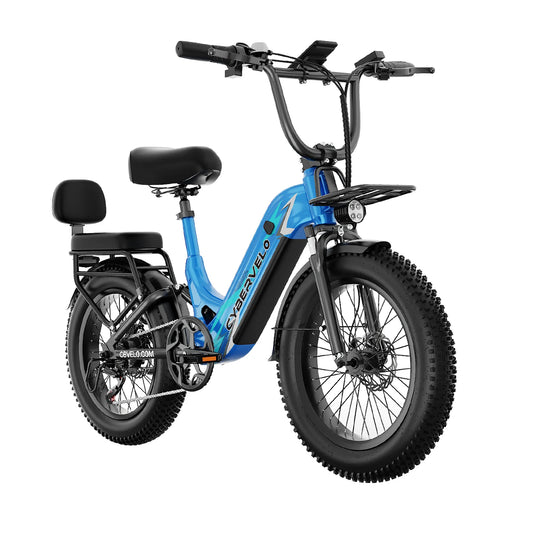 Cybervelo Electric Bike Step Through Commuter With Long Range Battery