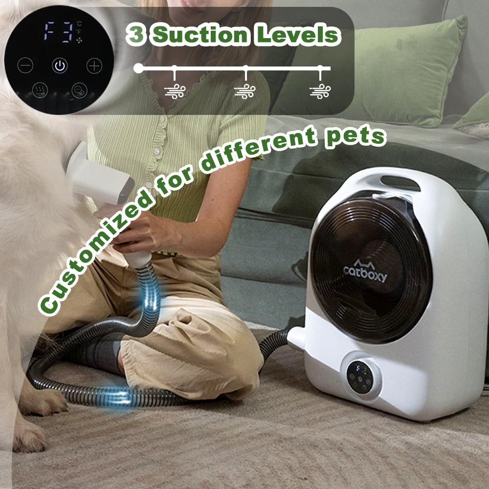 Professional Pet Grooming Vacuum And Air Blower System