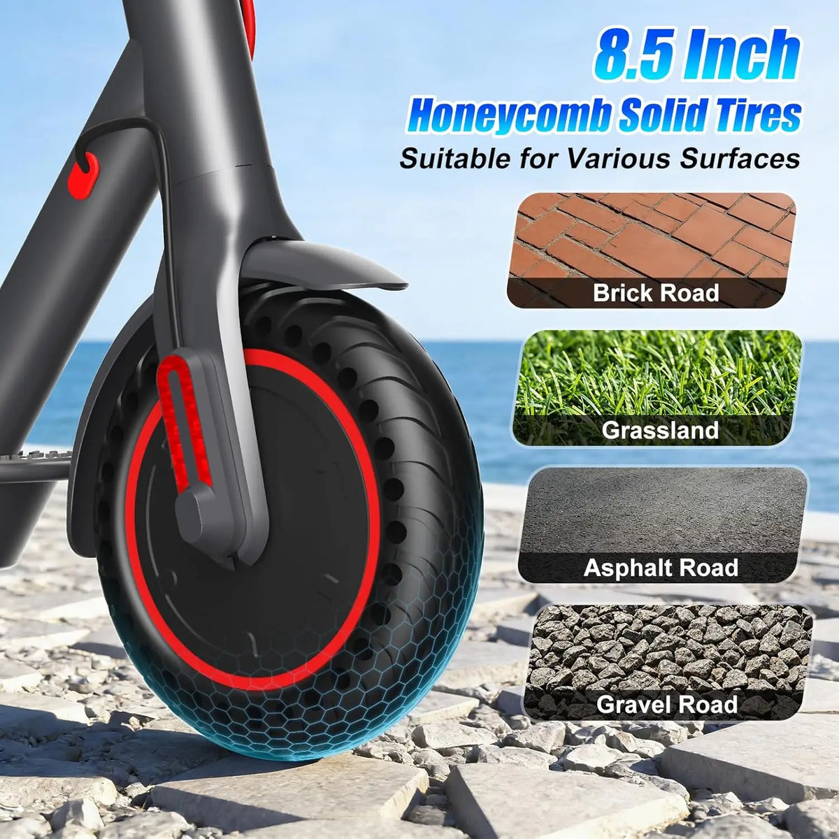 OBX Foldable Electric Scooter With App And Powerful 350W Motor