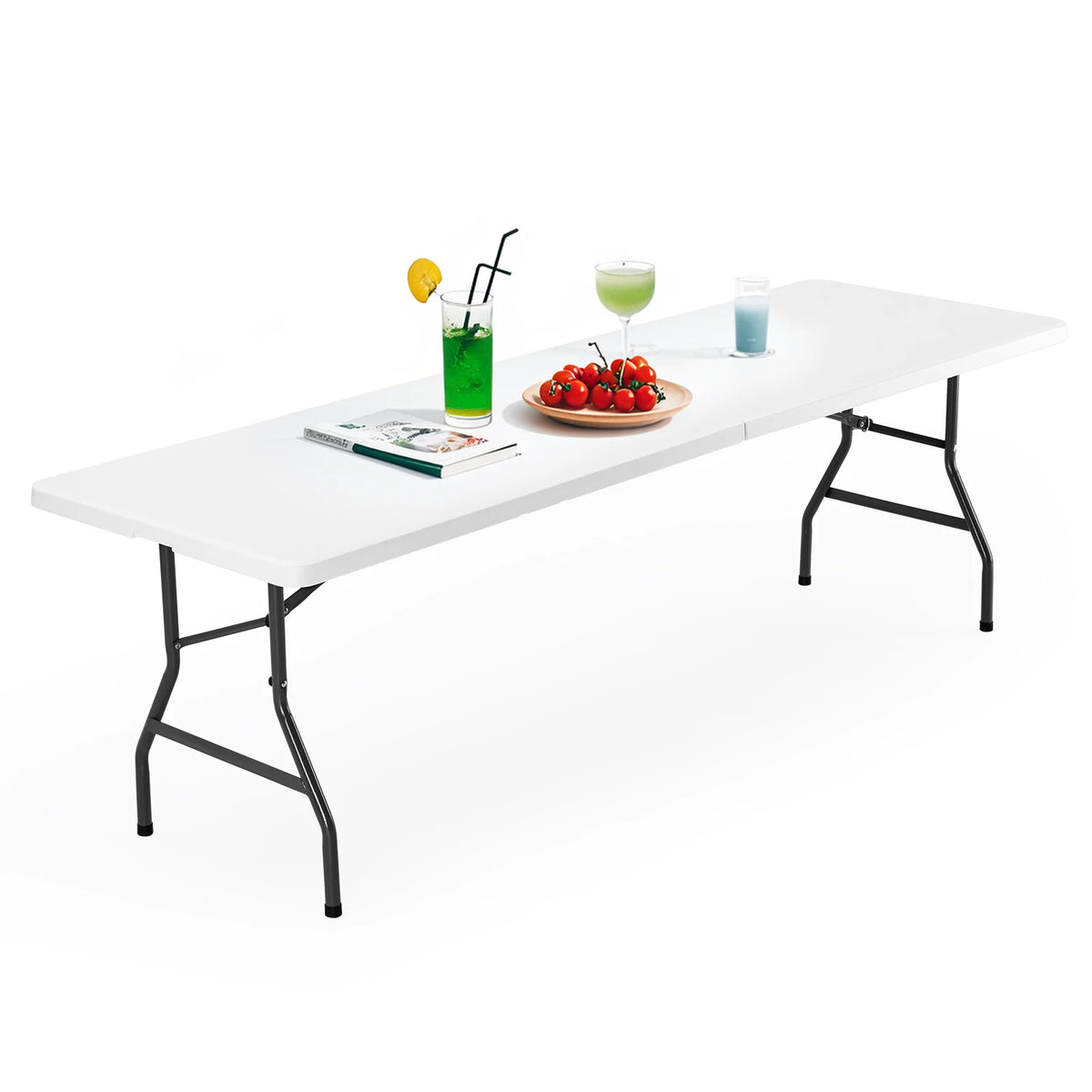 JHK Folding Camping Table With Carry Handle And Safety Lock