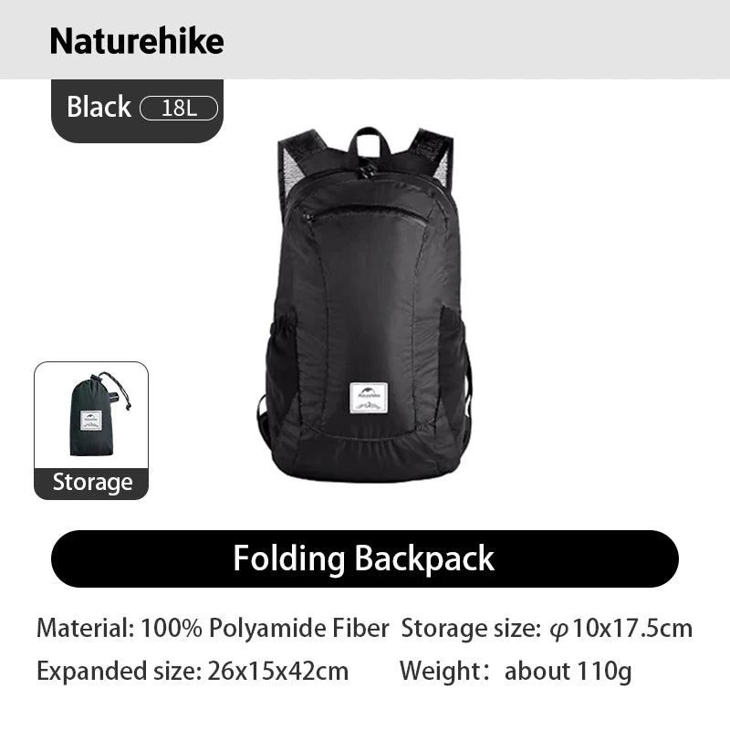 Naturehike Ultralight Waterproof Nylon Backpack For Outdoor Camping Hiking