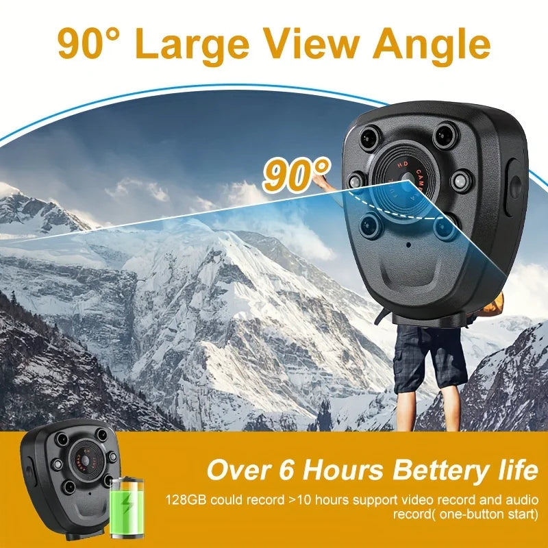 Kaysunlink Mini Body Camera Night Vision Loop Record 1080P