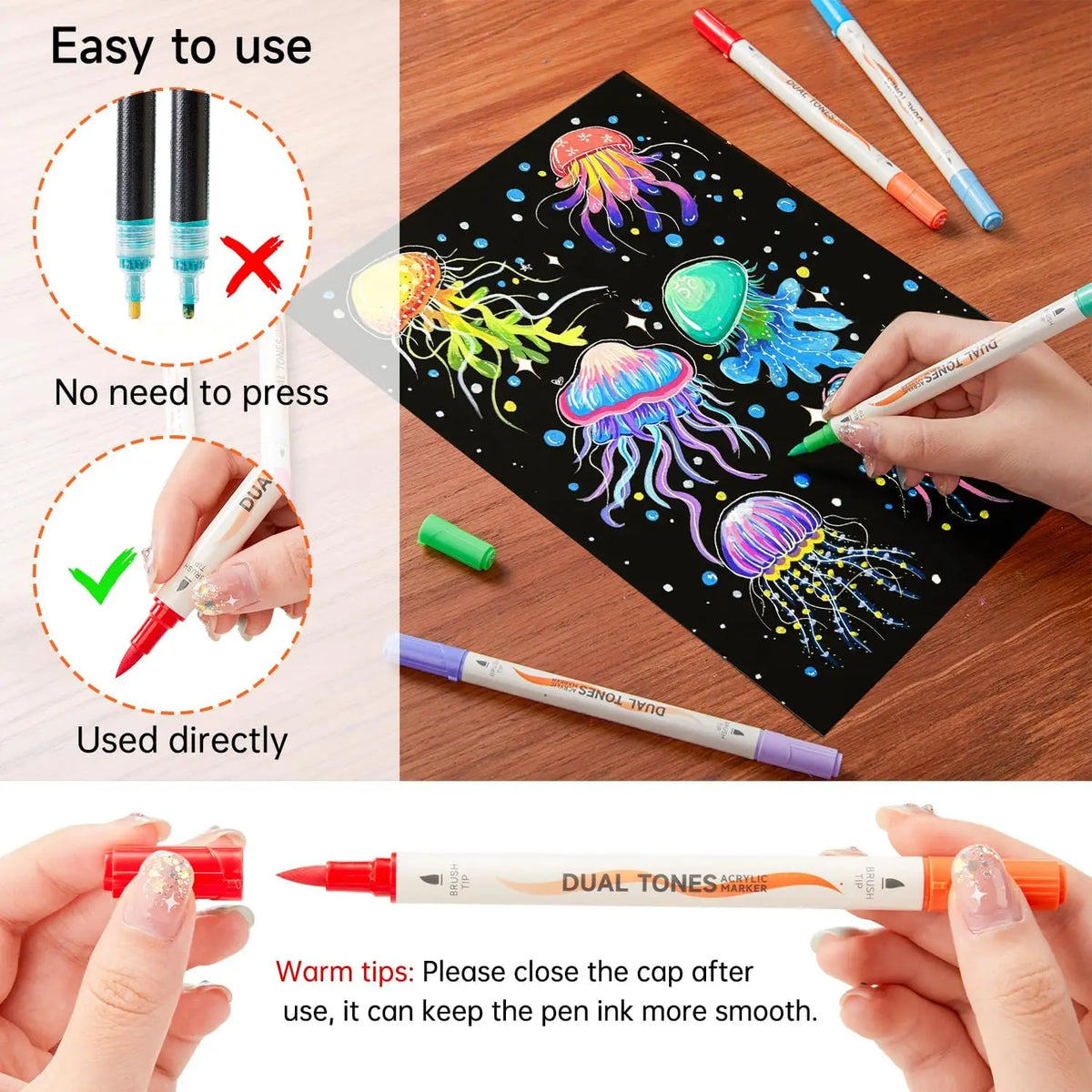 Shuttle Art Acrylic Paint Markers for Rock Painting and Crafts