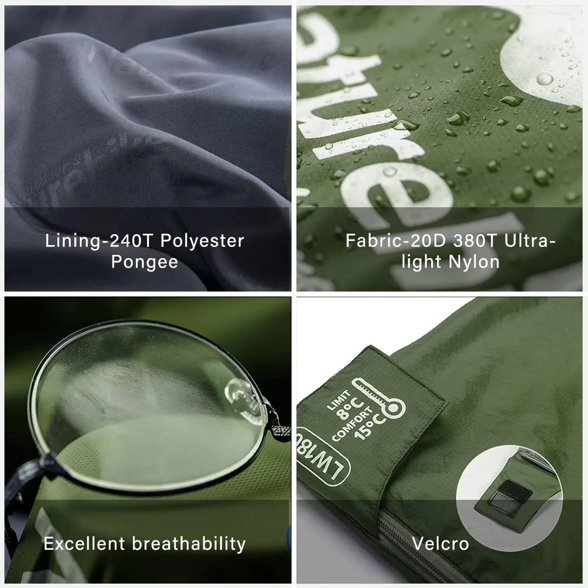 Naturehike Ultralight Envelope Sleeping Bag Camping Backpacking