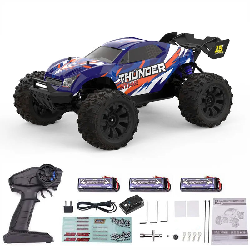 JIUSI Brushless 4WD Remote Control Off Road Racing RC Truck