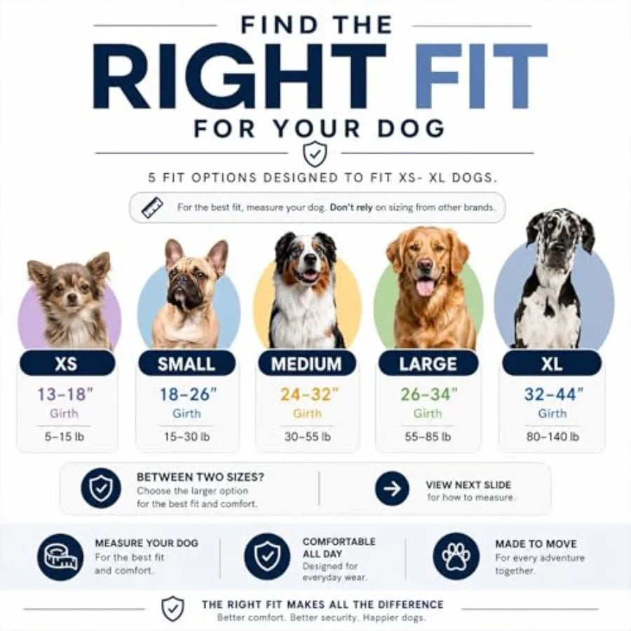 No Pull Reflective Dog Harness Vest With Three Leash Clips