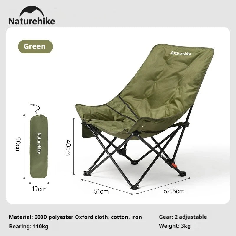 Naturehike Outdoor Folding High Back Camping Chair