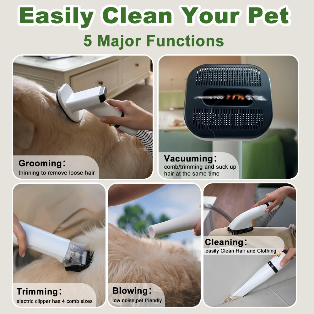 Professional Pet Grooming Vacuum And Air Blower System