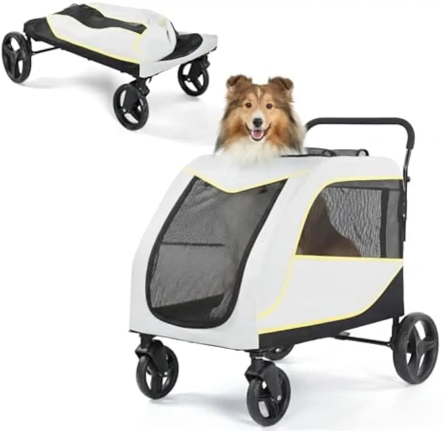 Garvee Foldable Breathable Pet Stroller for Dogs and Cats