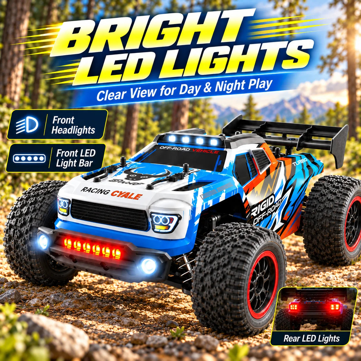 ZNLYRION Brushless RC Truck With Full Metal Gear Differential
