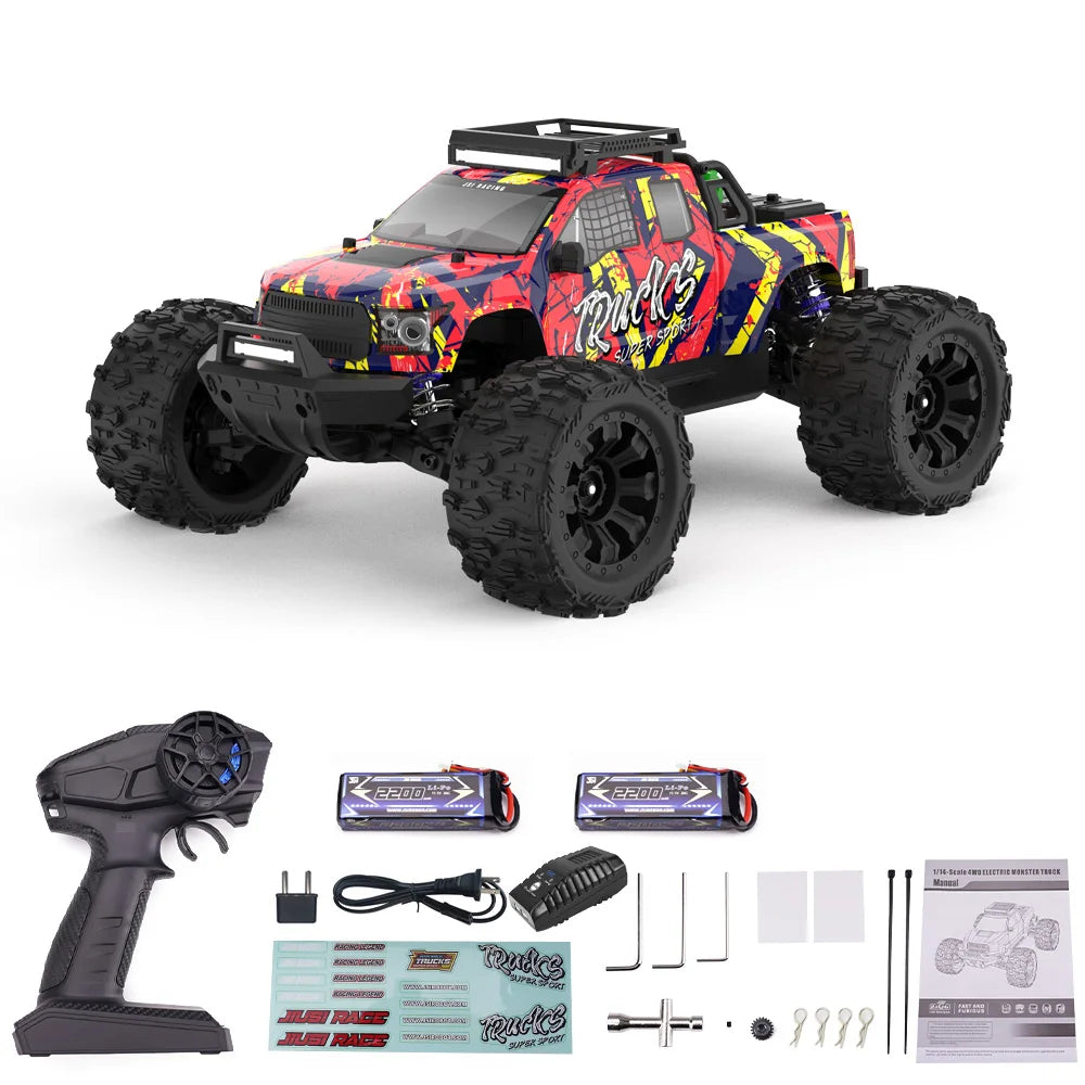 JIUSI Brushless 4WD Remote Control Off Road Racing RC Truck