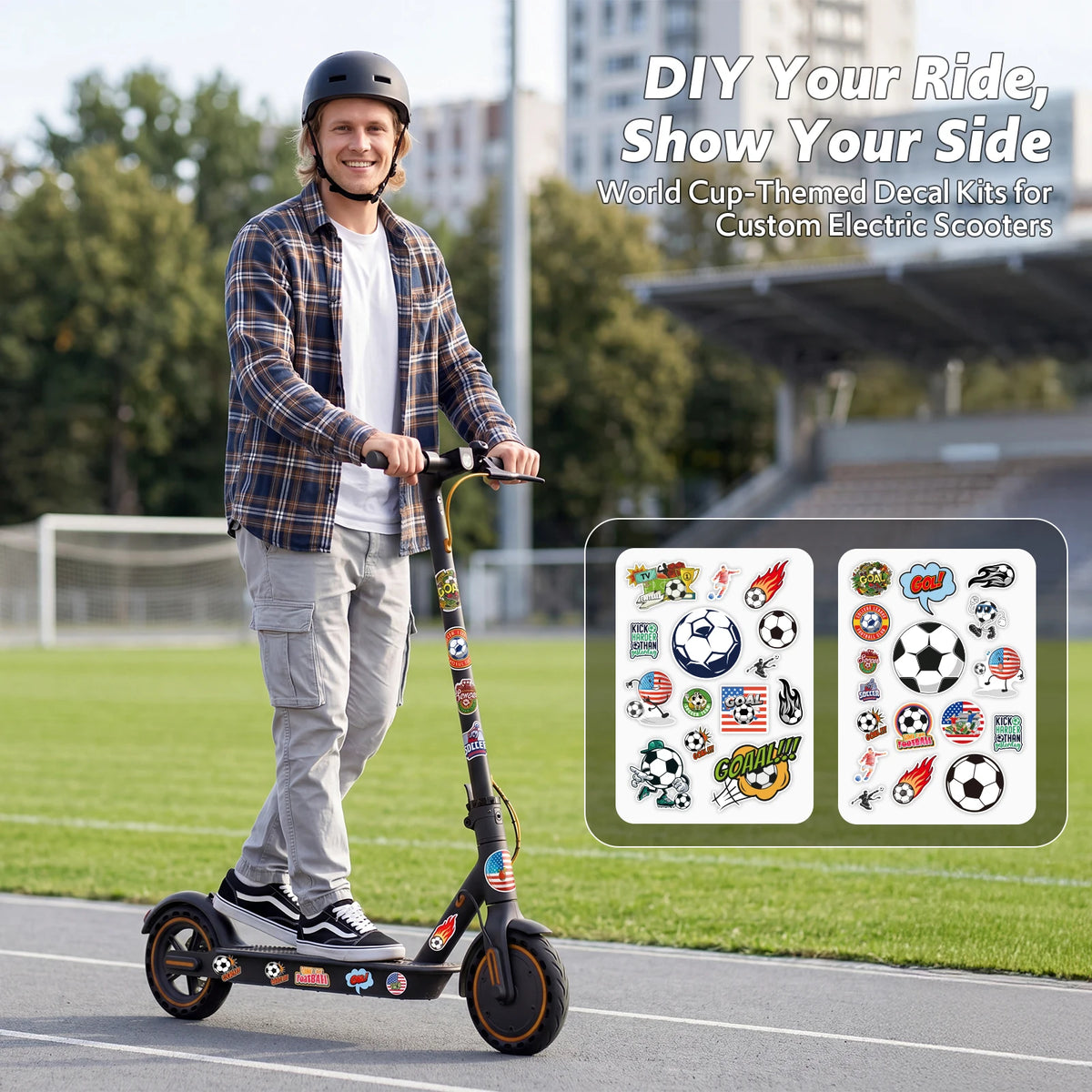 Osboo 550W Folding Electric Scooter With Built In Side Lights