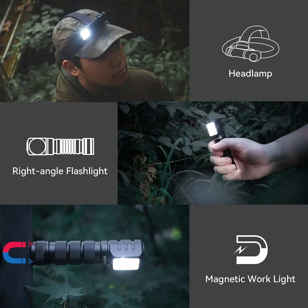 Sofirn HS42 LED Headlamp 2100 Lumens USB C Rechargeable Magnet