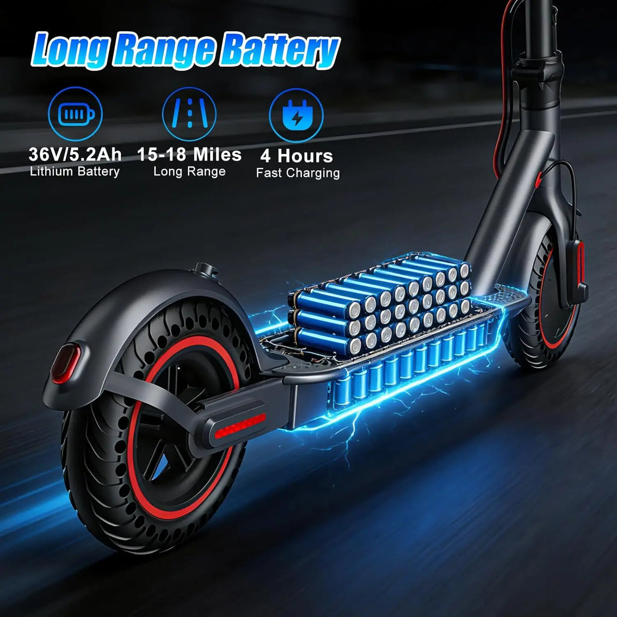 OBX Foldable Electric Scooter With App And Powerful 350W Motor