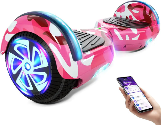 Dual Motor Electric Scooter With Bluetooth And Colorful LED Lights