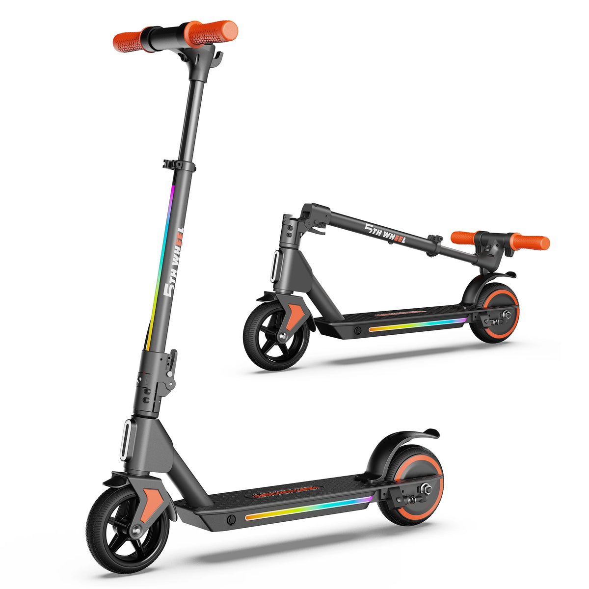 5TH WHEEL Kids Foldable Electric Scooter With 130W Motor