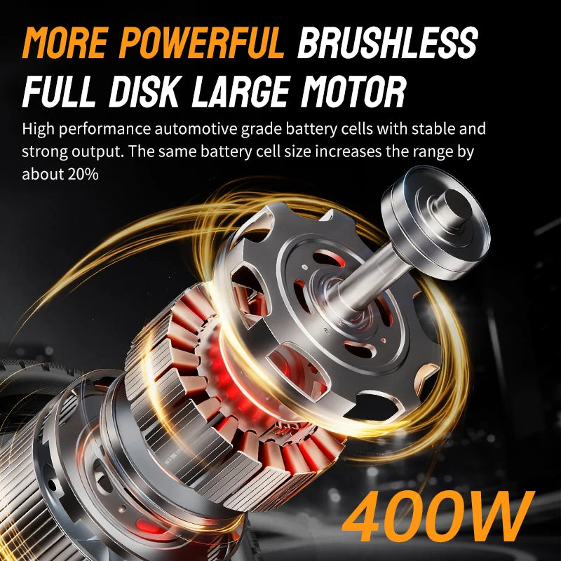 Folding Electric Bike With Brushless Motor And Triple Shock Absorption