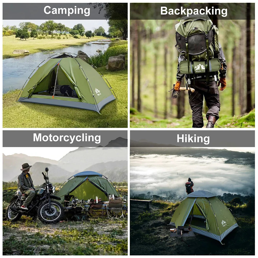 Night Cat Single Layer Backpacking And Camping Tent