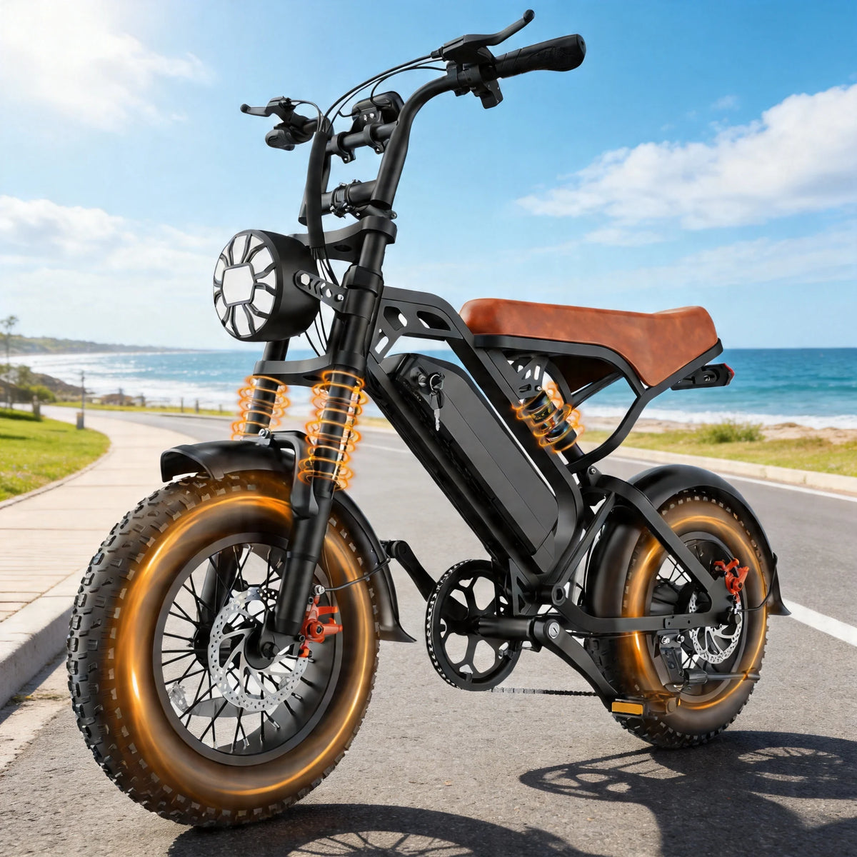 FURIDER All Terrain Electric Bicycle With 1200W Peak Motor