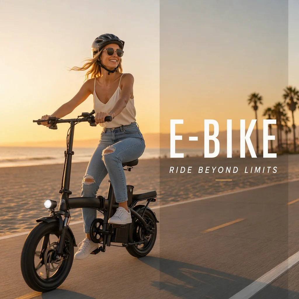 Foldable Electric Bike 500W 48V 60Km Range For Adults
