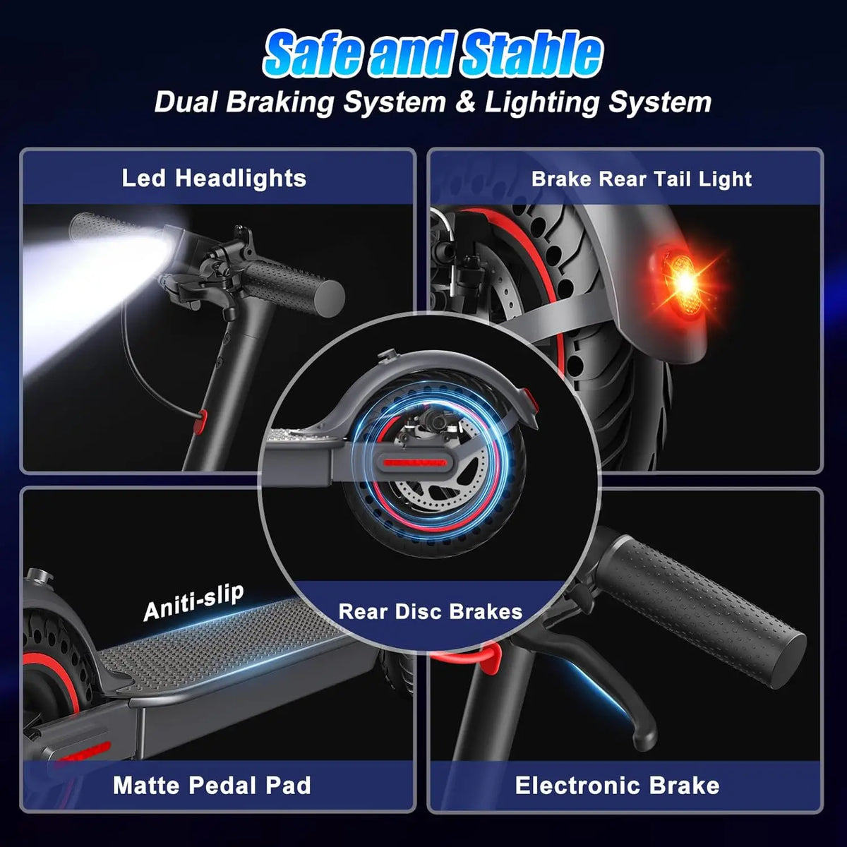 OBX Foldable Electric Scooter With App And Powerful 350W Motor