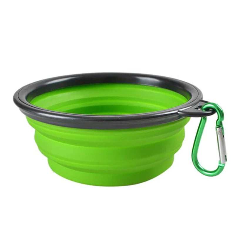 Portable Silicone Collapsible Travel Pet Food Bowl For Dogs And Cats