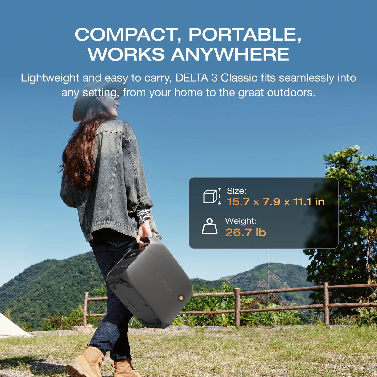 EcoFlow DELTA 3 Portable Solar Generator Power Station