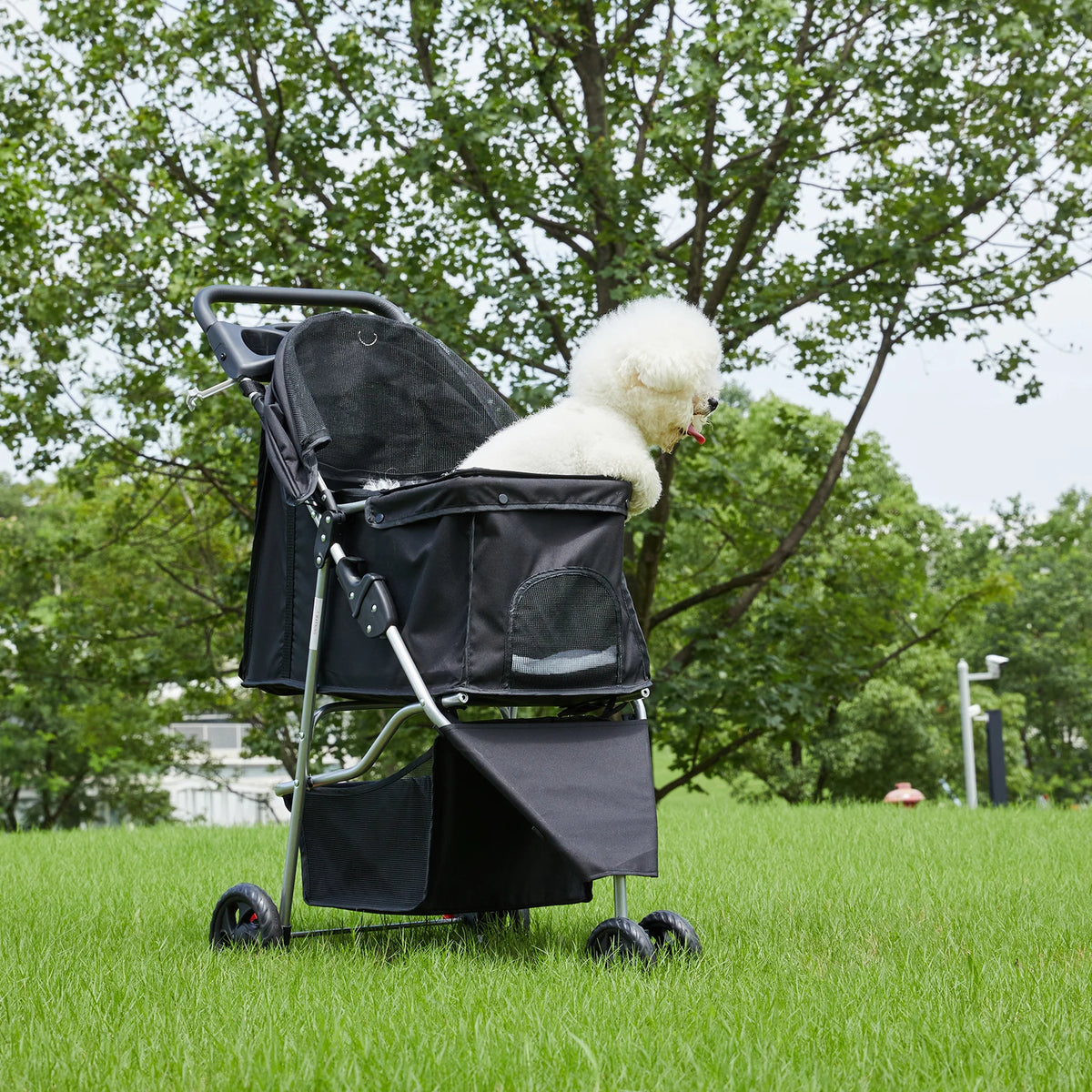 Dumos Foldable Pet Stroller For Small Dogs And Cats