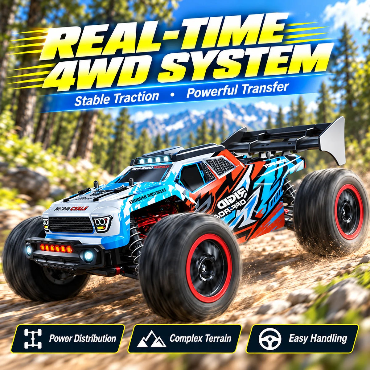 ZNLYRION Brushless RC Truck With Full Metal Gear Differential
