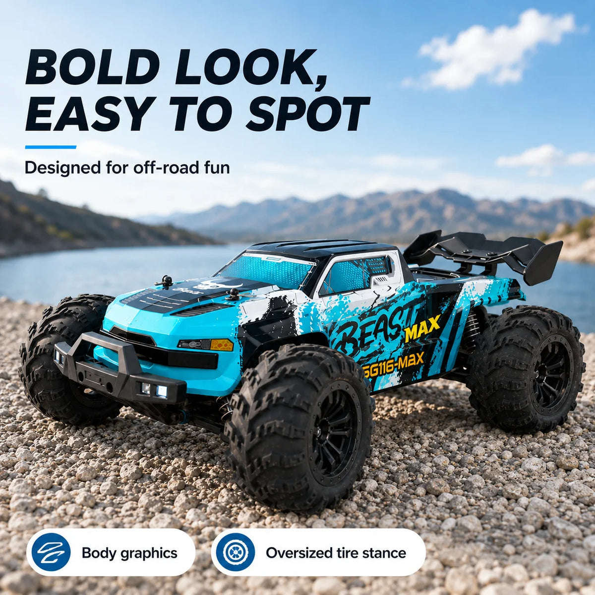 ZNLYRION SG116MAX PRO 4WD Off Road RC Racing Buggy