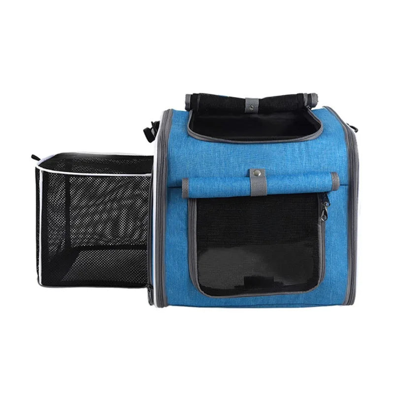 Expandable Cat Carrier Backpack For Travel And Outdoor Pet Transport