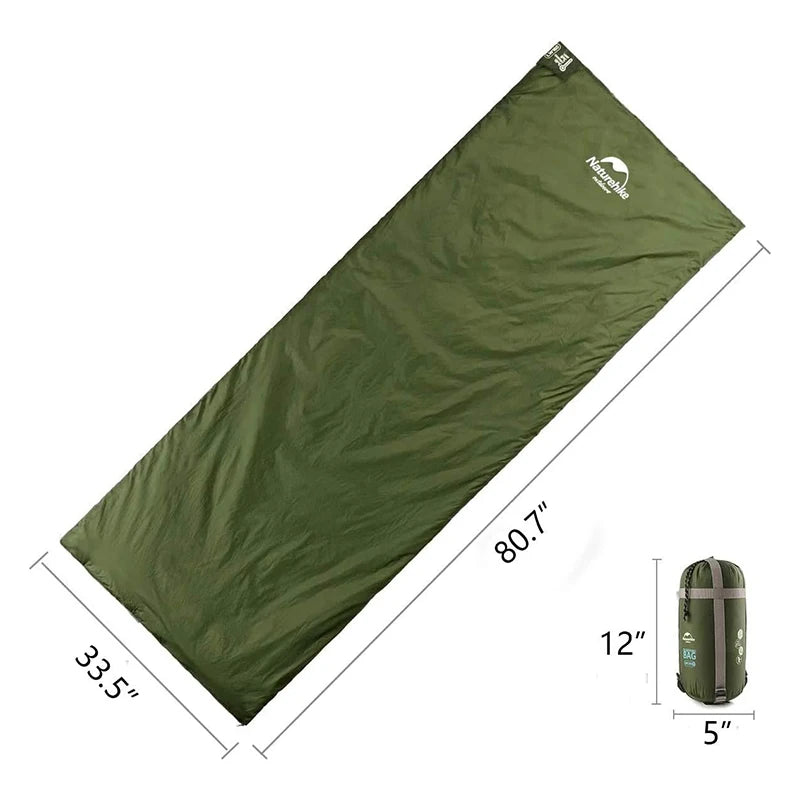 Naturehike Ultralight Envelope Sleeping Bag Camping Backpacking