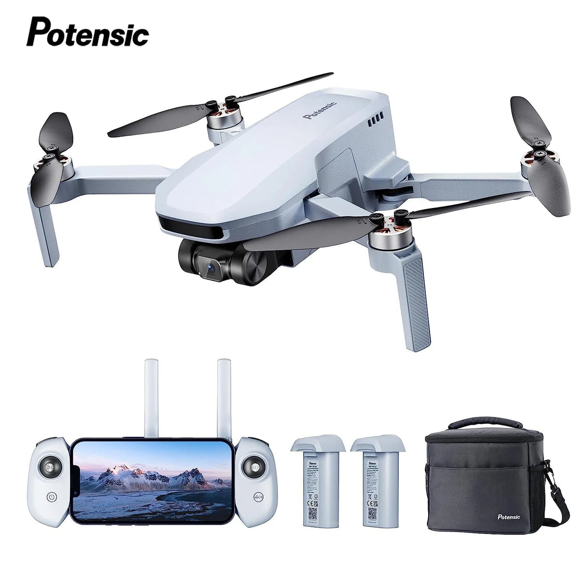 Potensic 4K GPS Drone With Single Axis Gimbal Camera