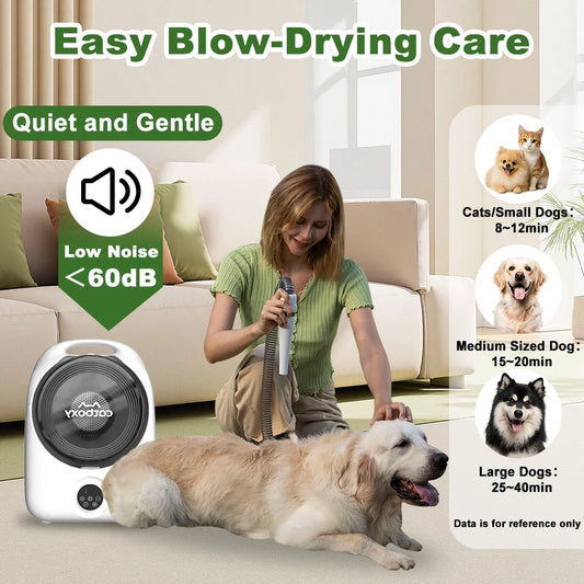 Professional Pet Grooming Vacuum And Air Blower System