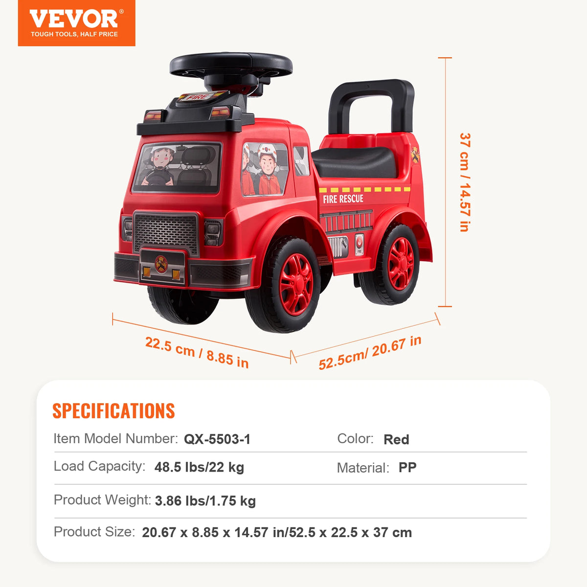 Succebuy Toddler Ride On Push Car Featuring Music Steering Wheel