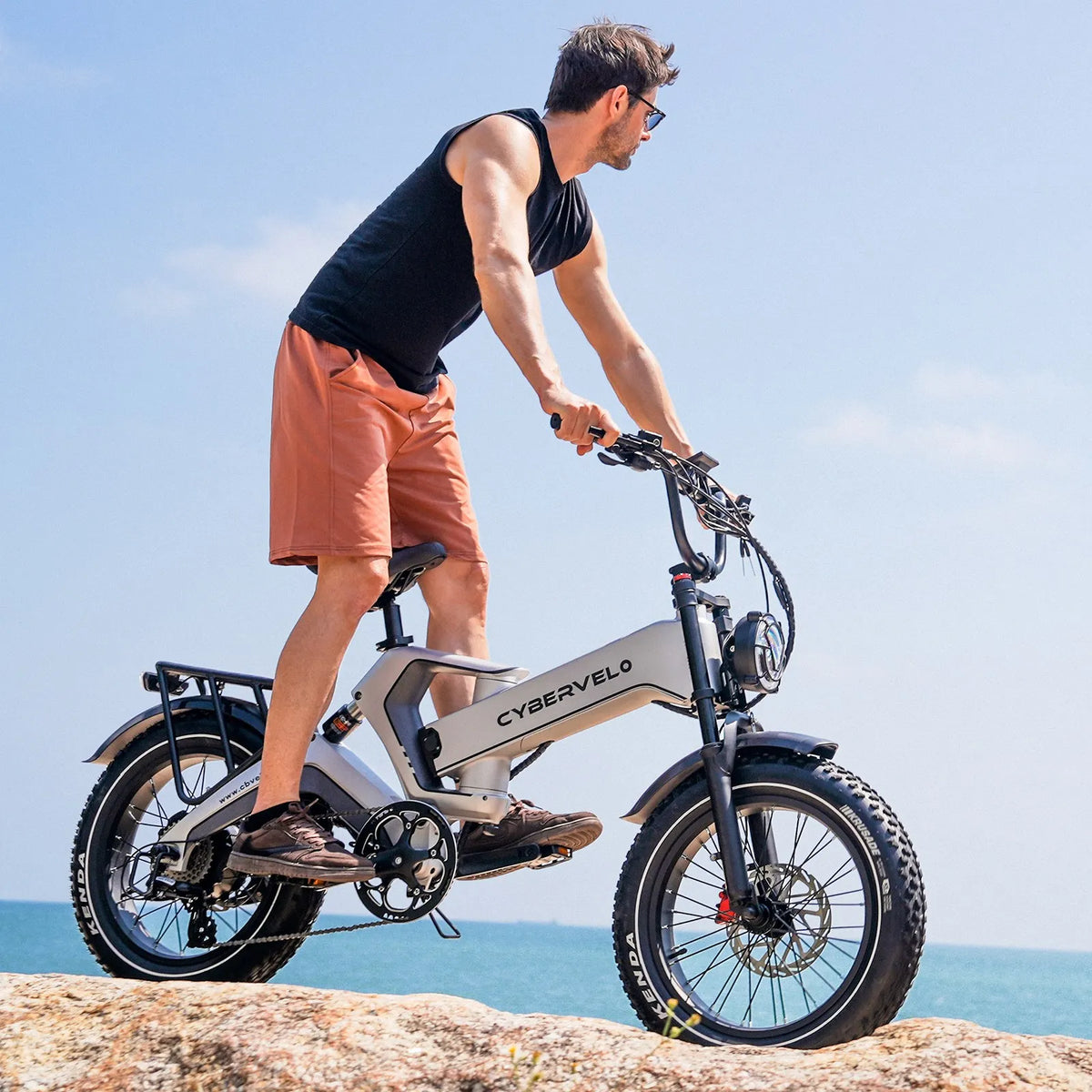 CBVELO EK6 Max 3000W Peak Folding Fat Tire Electric Bike