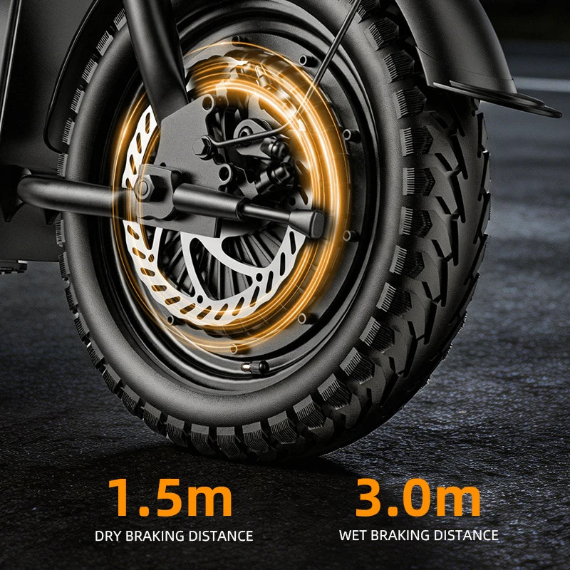 Folding Electric Bike With 400W Motor And Removable Battery