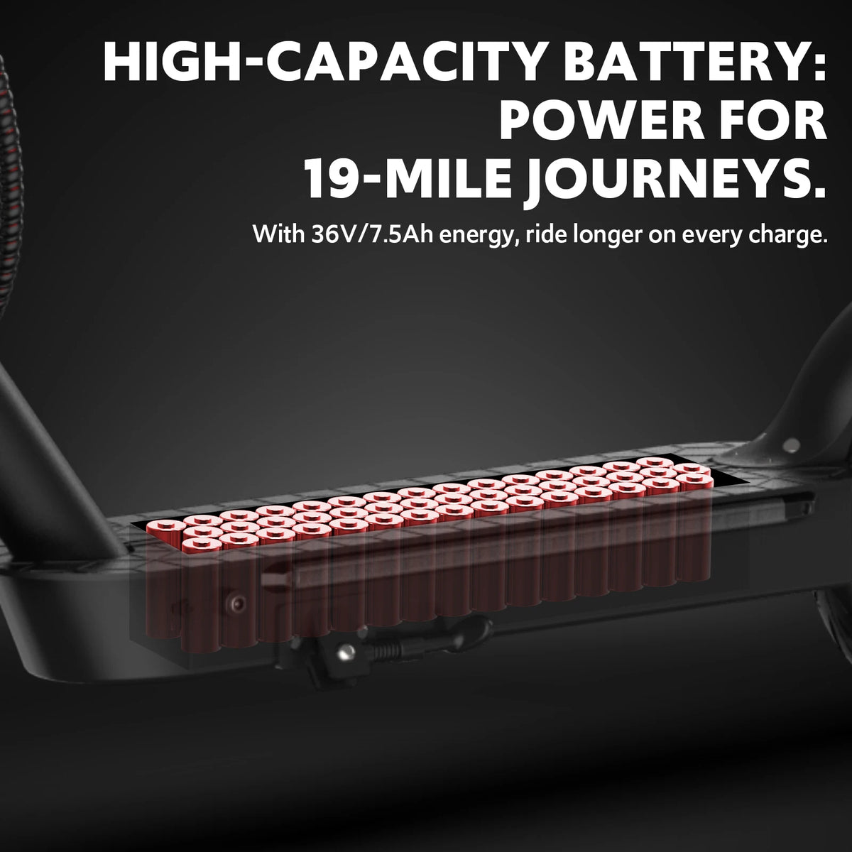 Osboo 550W Folding Electric Scooter With Built In Side Lights