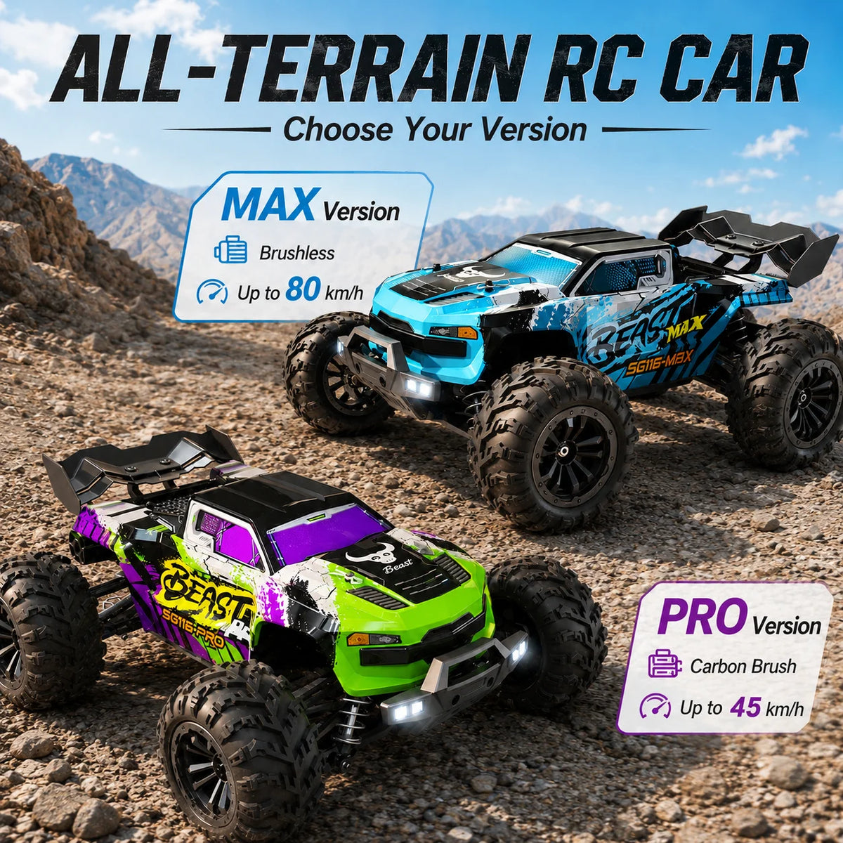 ZNLYRION SG116MAX PRO 4WD Off Road RC Racing Buggy